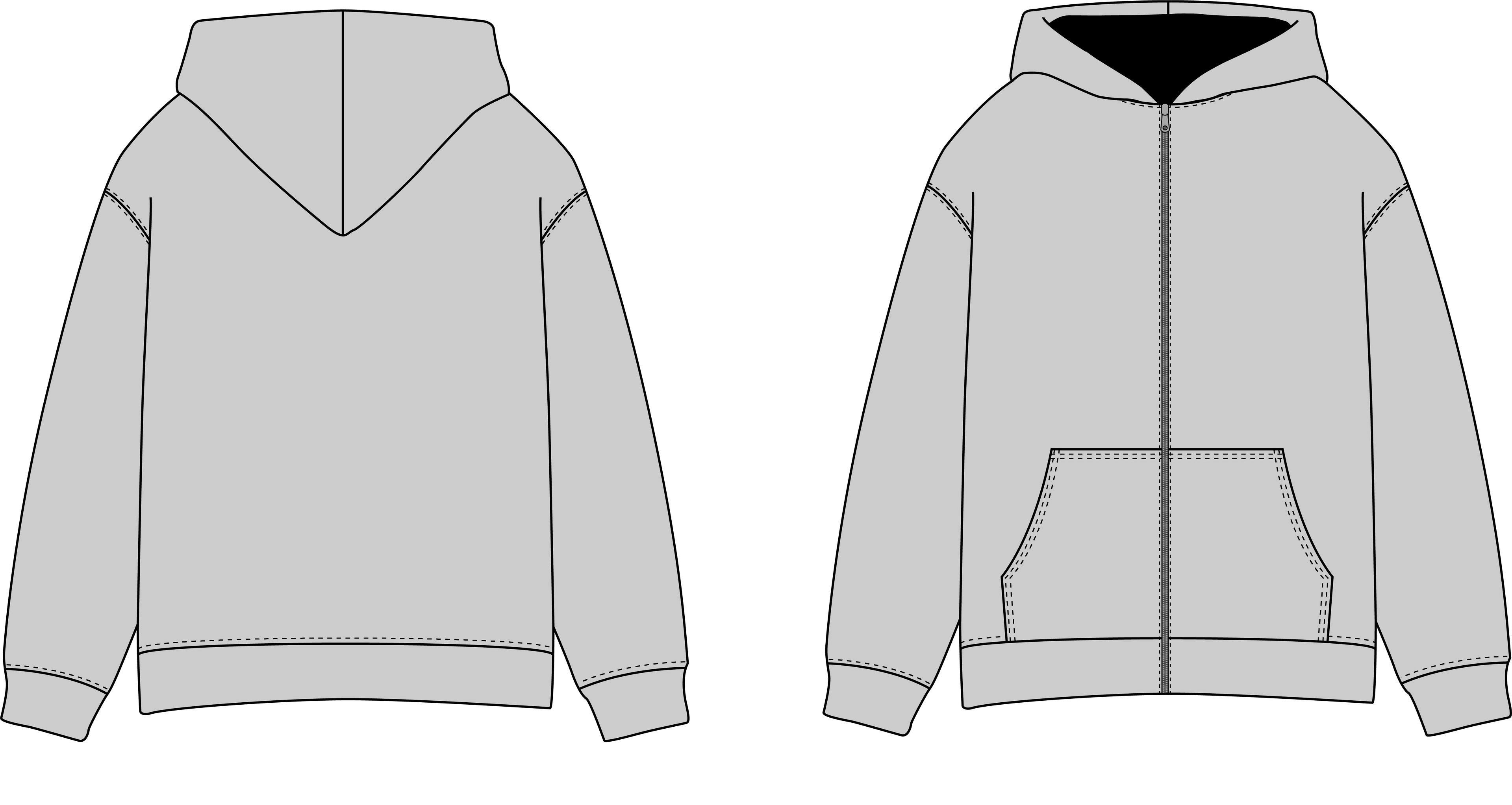 Pull à capuche zippé